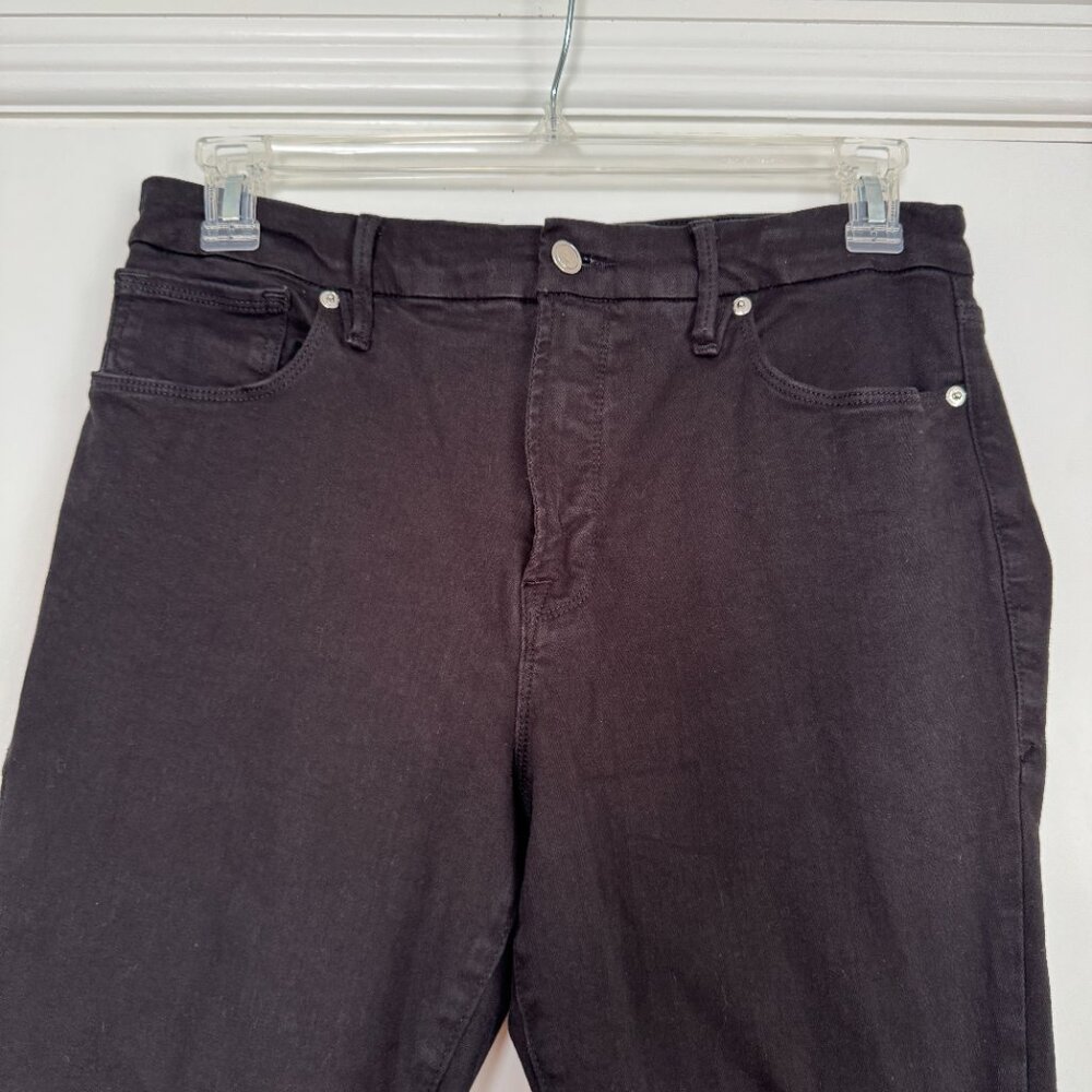 Good American Women's Good Legs Black Skinny Jeans Size 14 - Picture 3 of 7